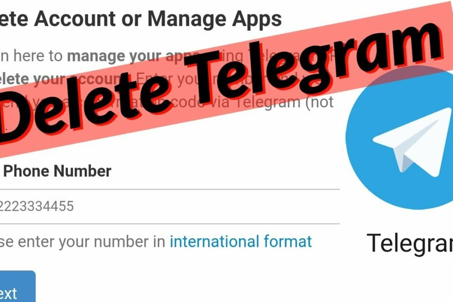 How To Delete Your Telegram Account