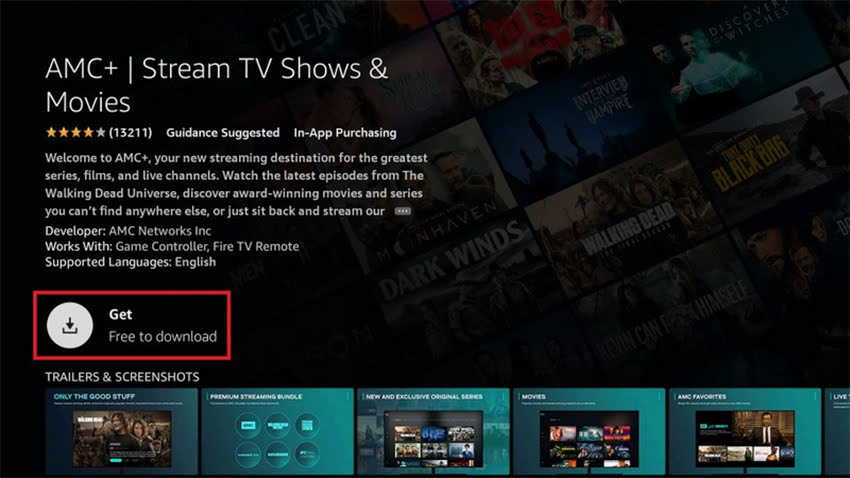 How to Install and Use AMC Plus on FireStick