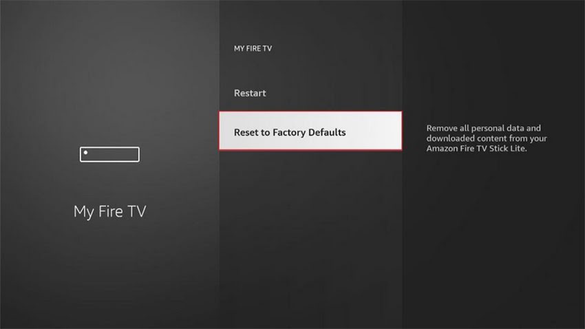 How to Reset FireStick to Factory Settings in